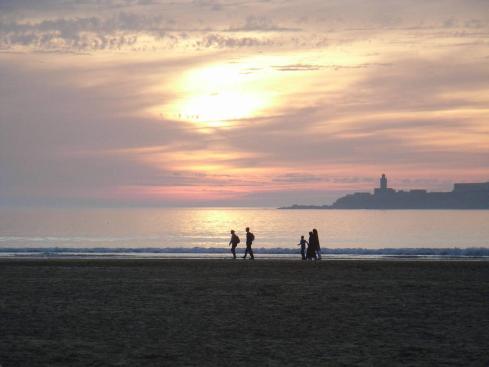 Essaouira Beach at sunset