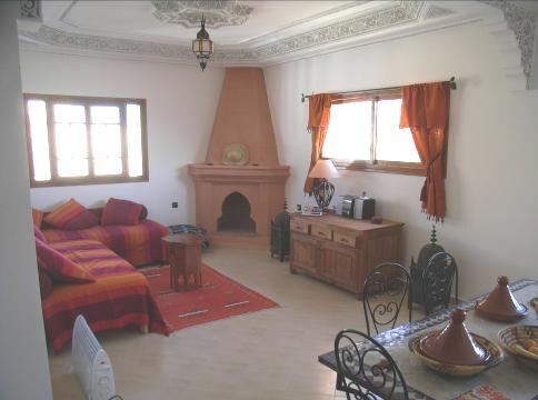 Dining area and door to breakfast terrace