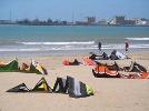 Kitesurfers on the Beach